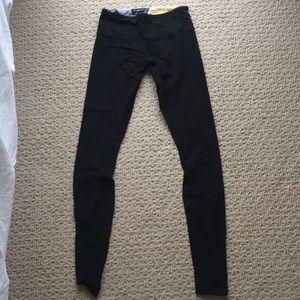 Full length black reversible leggings